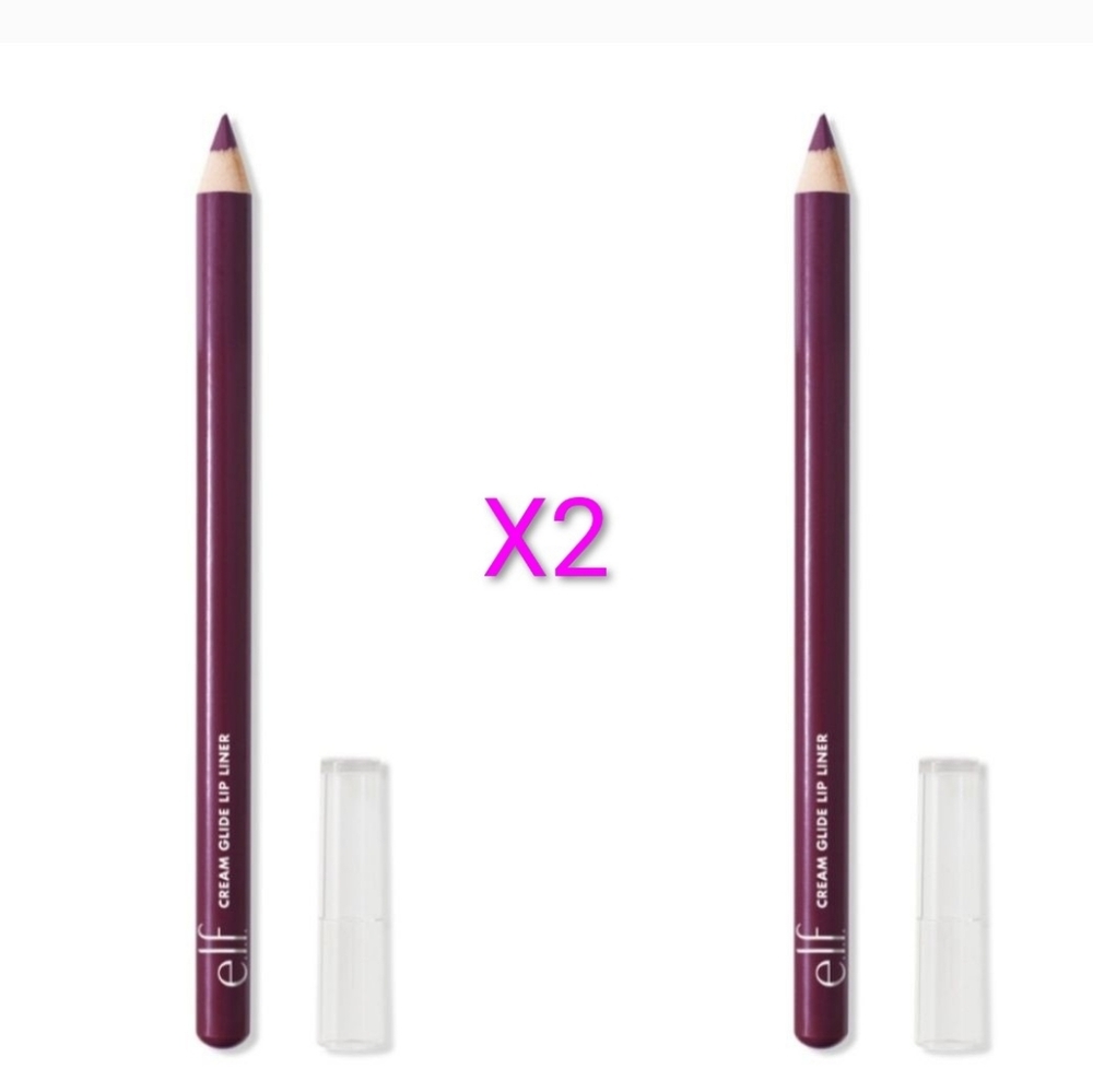 ✨ ELF Cosmetics Cream Glide Lip Liner Shade: Plum & Get it (Set Of 2) 💜 🆕